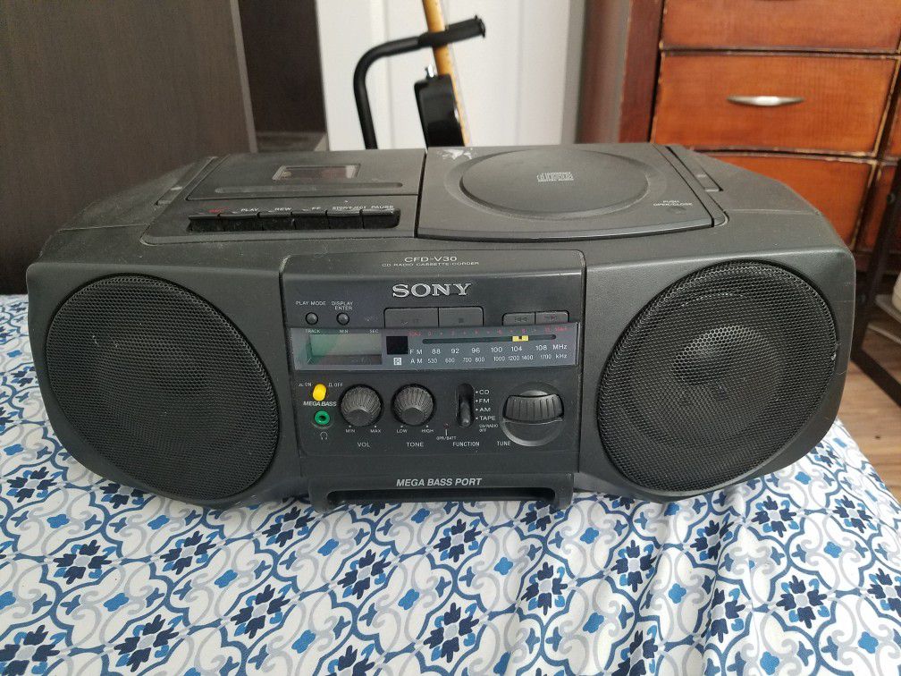 sony cfd v30 boombox