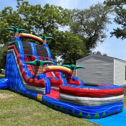 Bouncy Brincolin Moonwalk Waterslide Bounce House