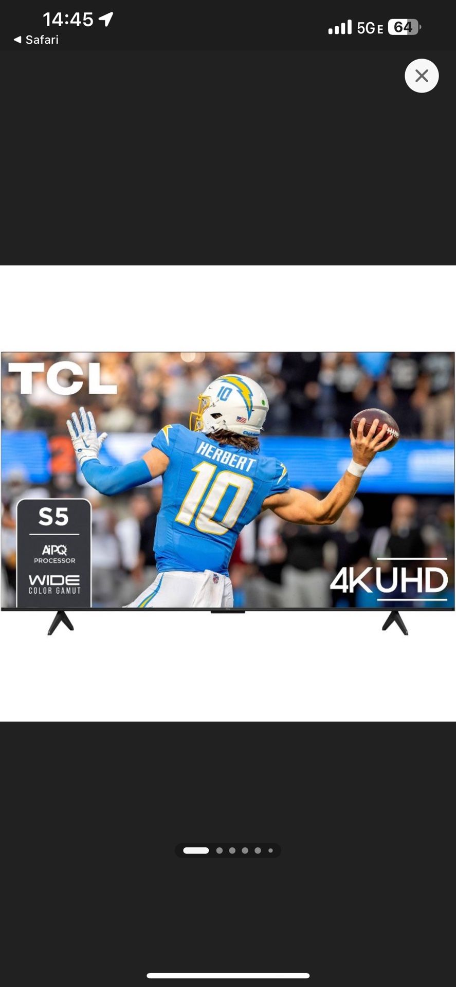 Samsung 65” 4K TV