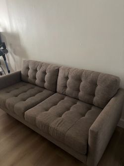Tufted Fabric Sofa Couch