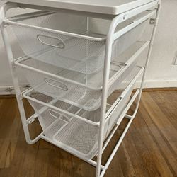 IKEA Algot Frame with 3 mesh baskets/top shelf