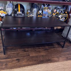 Dark Brown Wooden Coffee Table