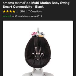 4moms mamaRoo Multi-Motion Baby Swing