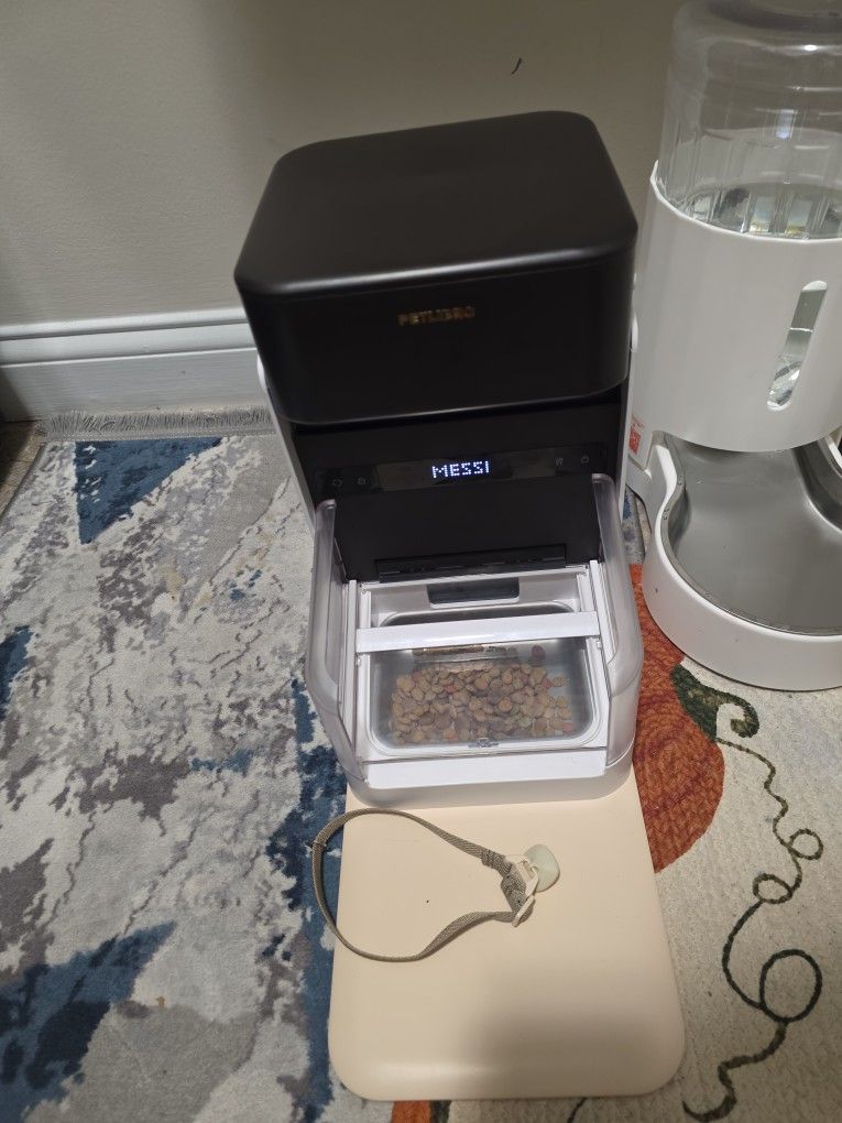 Auto Feeding For Cats, With Collar Open And Close With Schedule