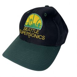 Seattle SuperSonics SnapBack NEW VINTAGE Baseball Hat C Competitor Logo 7 CLEAN