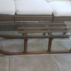Coffee Table Antiques Snow Sled