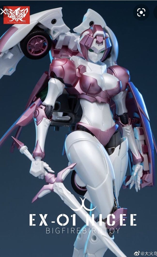 Big Fire Bird Ex01 Nicee / Arcee Head Included Transformers