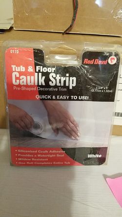 Red devil tub & Floor Caulk Strip