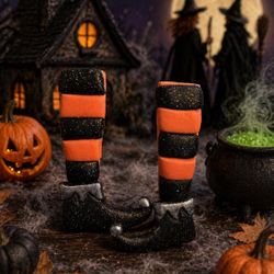 Witches Boots Handmade Polymer Clay Earrings