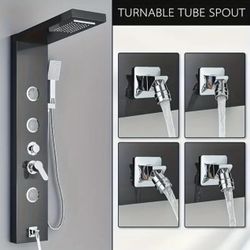 Shower Panel Massage Jets Rainfall Waterfall 