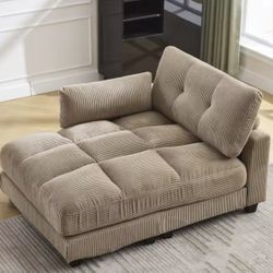 Oversized Sleeper Sofa Couch Bed with Chaise Lounge, Cozy Cloud Design for Ultimate Comfort and Relaxation