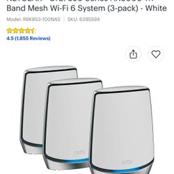 Netgear Wifi6 System 