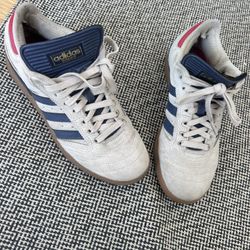 Men’s 7 Adidas Busenitz Gray/Dark Blue