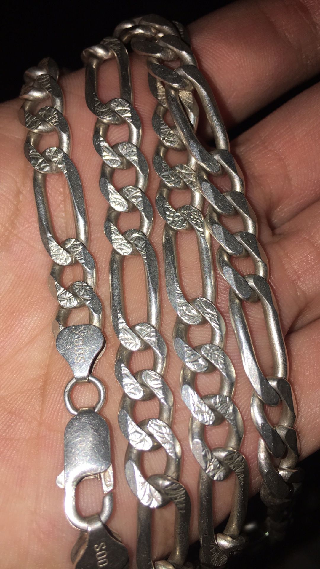 Silver chain yoos Italy 925