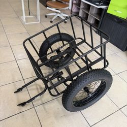 UNIVERSAL CARGO REAR TRAILER BIKE Bicycle Cargo Rear Trailer. Removable Easy to install  Measurements  W 24.7   D 27.5  H  13 in