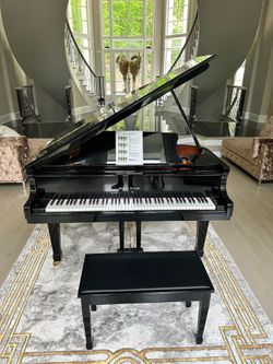 Luxury Pearl River Baby Grand Piano – Polished Ebony | 88-Key | Designer Showpiece