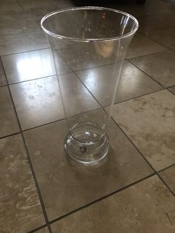 Tall 15” Glass Vase