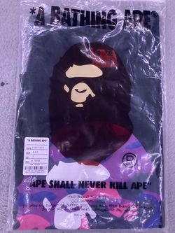 Purple bape camo tee size s