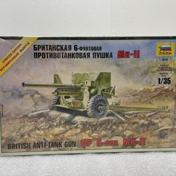 Zevzda ~ British Anti Tank Gun ~ 1:35 Scale Model Kit #3518 ~ Factory Sealed