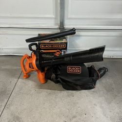 BLACK+DECKER 12 AMP 250 MPH 400 CFM Corded Electric 3-In-1 Backpack Leaf Blower, Vacuum & Mulcher 