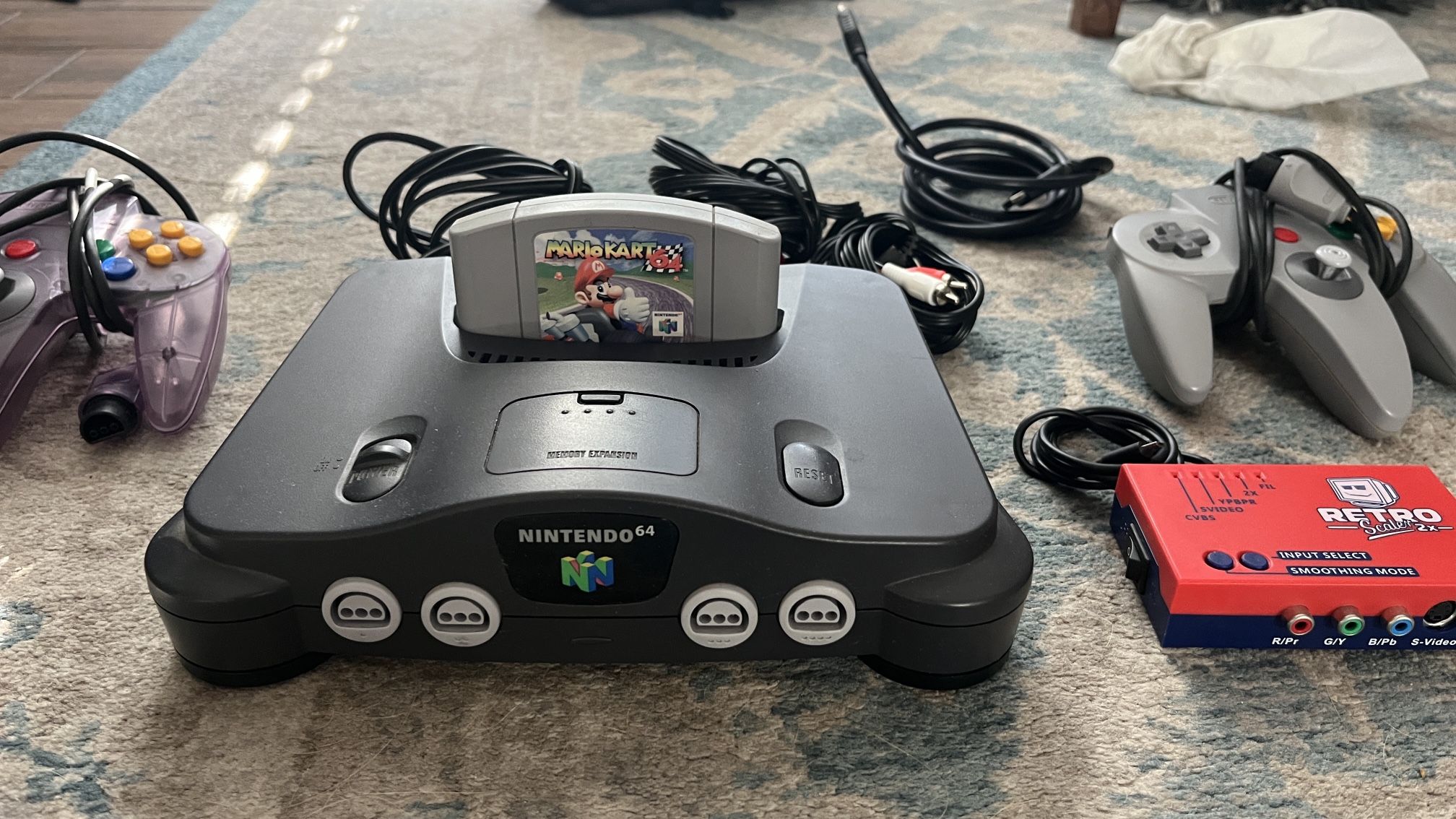 Full Nintendo N64 gaming console (w/ extras)