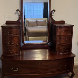 Antique Alexander H. Revell Victorian Style 7  dresser with mirror  