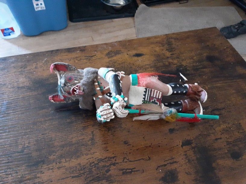 Wolf Kachina doll