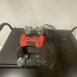 PS4 Slim 500GB with 2 Controllers — Works Great!