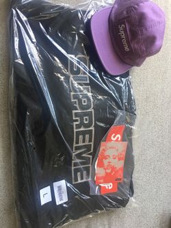 FW18 Supreme Perforated Leather Hoodie Supreme Cap