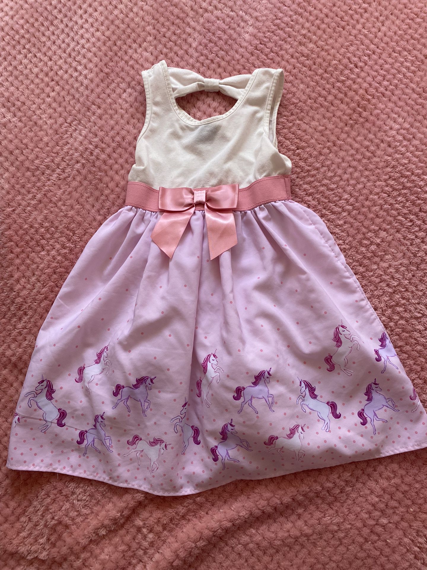 Unicorn Toddler Girl Casual Dress - Size 6 - Gently used
