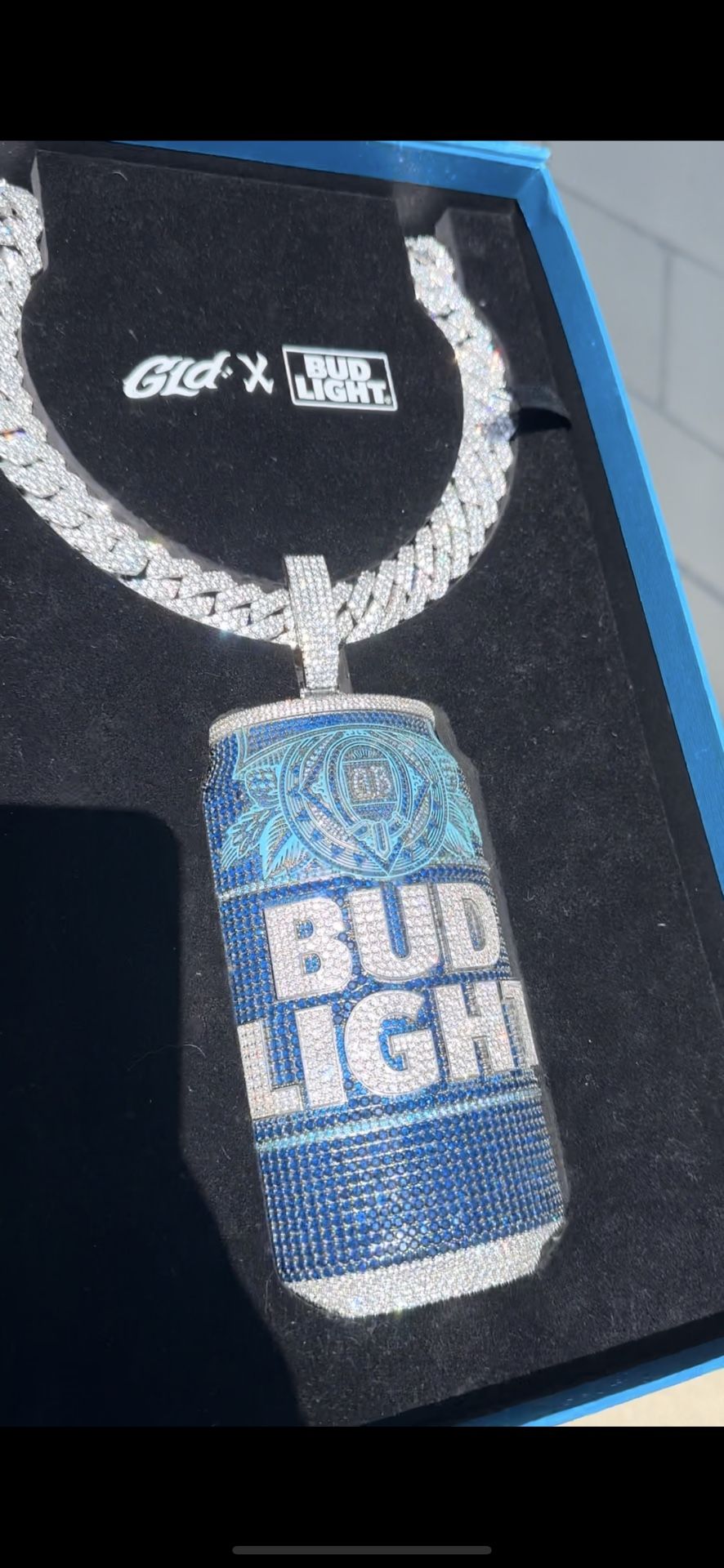 GLD Iced Out Bud Light Chain
