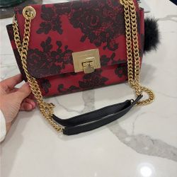 NEW Michael Kors Red Black Purse