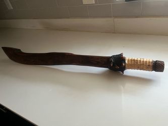 Wood sword $50 not sharp