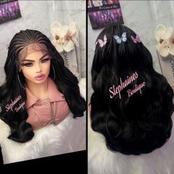 Human Hair Blended Lace Front Wig 