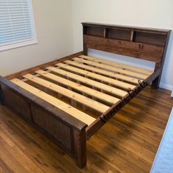 Cal King Or King Solid Wood Bed Frame $500