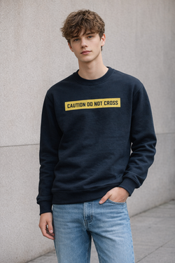 Black crew neck sweatshirt - small