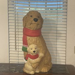 2.5 Ft Christmas Doodle Mold On It Puppy