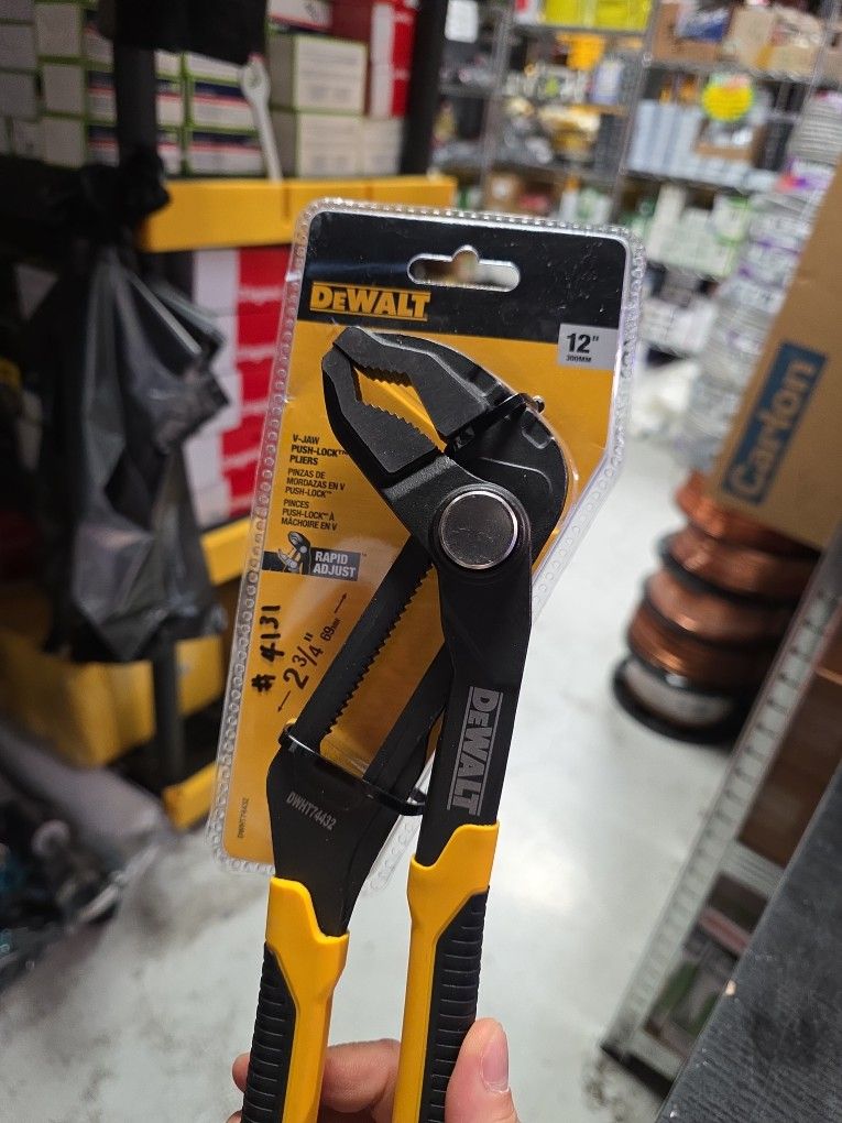 DEWALT
12 in. V-Groove Jaw Pushlock Plier