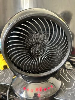 Black Compact Space Heater with LED Display