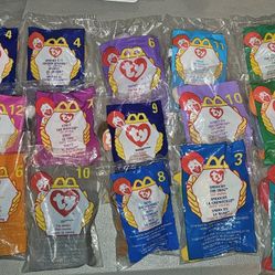 Lot Of 21 Brand New McDonald's Happy Meal Beanie Baby Toys