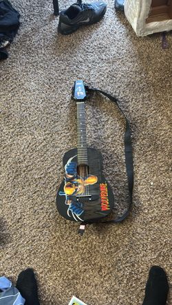 Rare marvel rockstar wolverine guitar