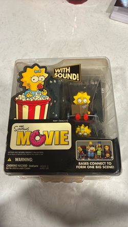 The Simpsons Movie Mayhem LISA & MAGGIE Sound Action Figure Toy McFarlane Toys
