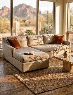 Restoration Hardware Belgian Linen Sectional