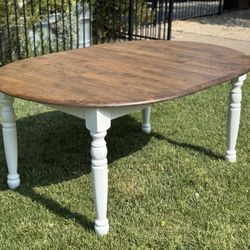 Round Oval Dining Table With Leaf