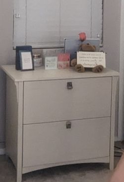 Lateral File Cabinet In Antique White