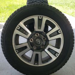 Bridgestone Dueler H/L Alenza Plus - 275/55R20 With Stock Toyota Tundra Wheels