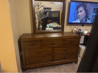 Dresser and mirror