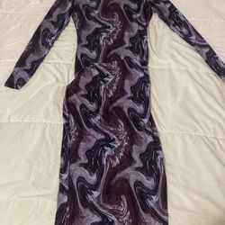 Purple Maxi Dress Size Large 