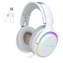 Wireless Bluetooth Gaming Headphones for PlayStation 4, PS5, PC, Nintendo Switch,3-in-1 Over Ear Noise Cancelling Gamer Headsets with Mic,2.4G & Type 