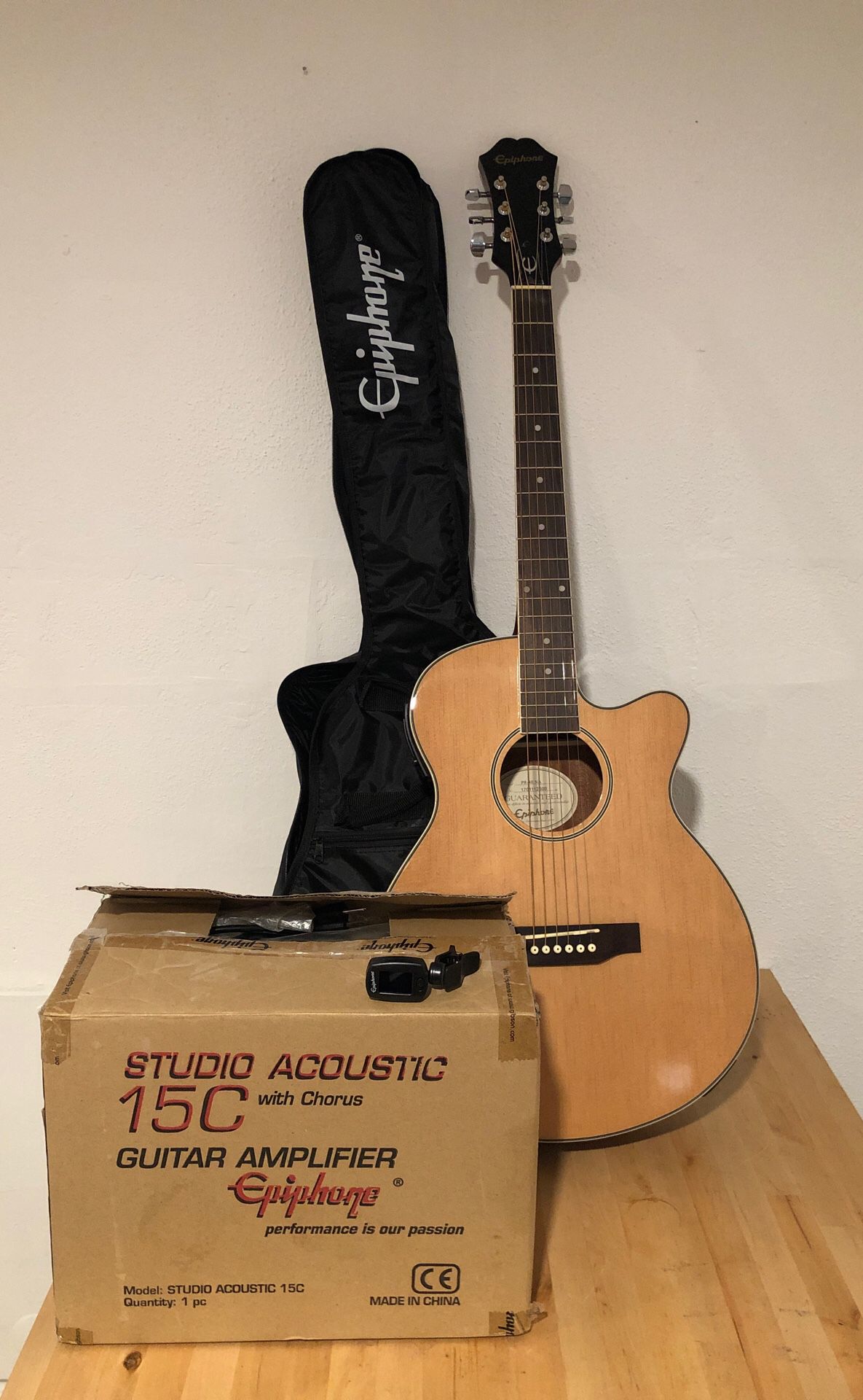 Epiphone PR-4E Acoustic-Electric Guitar Bundle